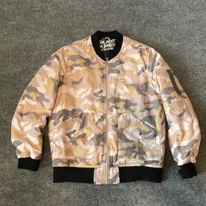 Camouflage Bomber Jacket ($30)